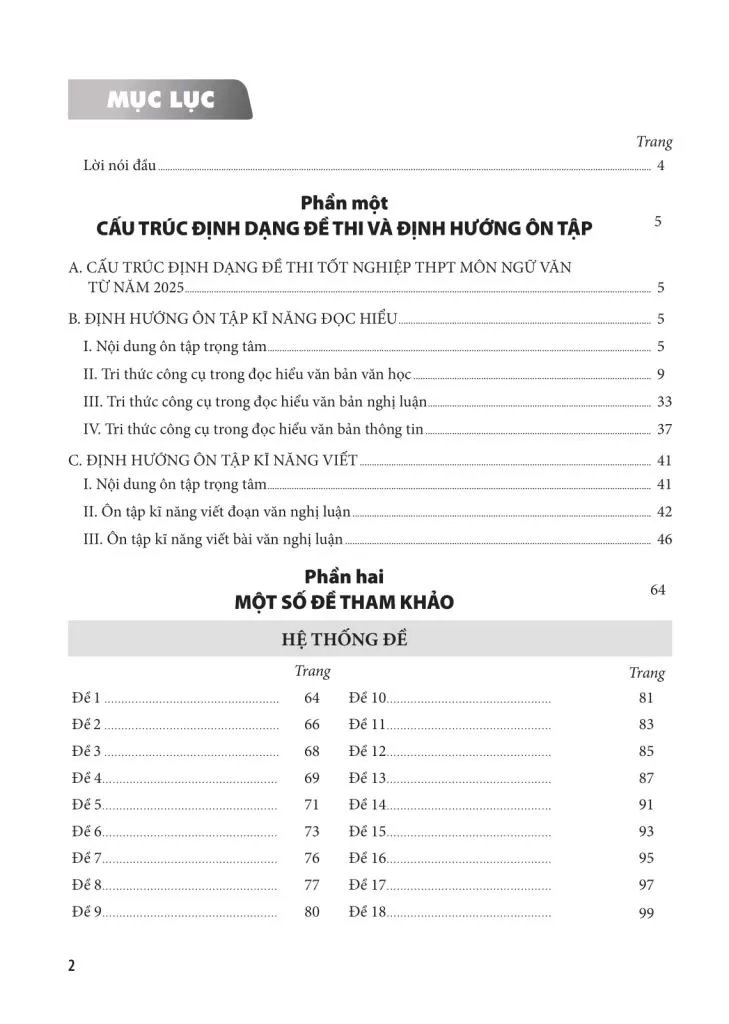 HƯỚNG DẪN ÔN THI TỐT NGHIỆP THPT MÔN NGỮ VĂN (Năm học: 2025 - 2026)